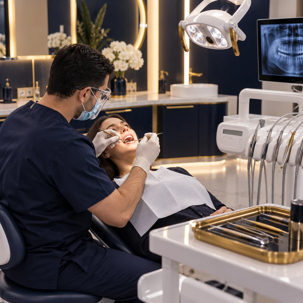 Comfortable dental check-up