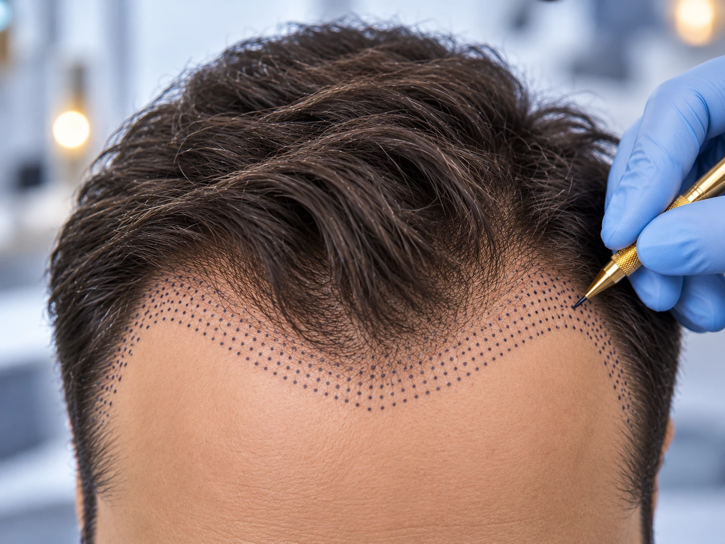 Hairline restoration map