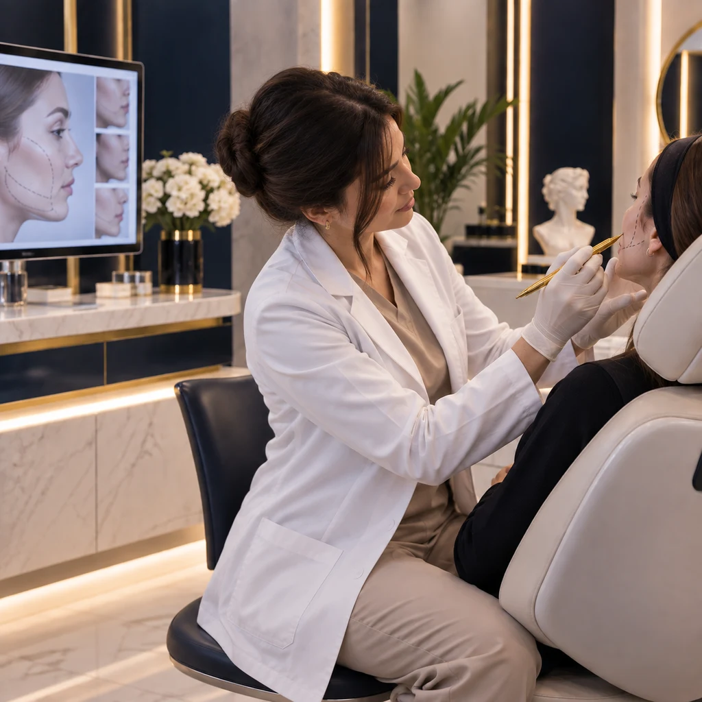Facial plastic surgery consultation