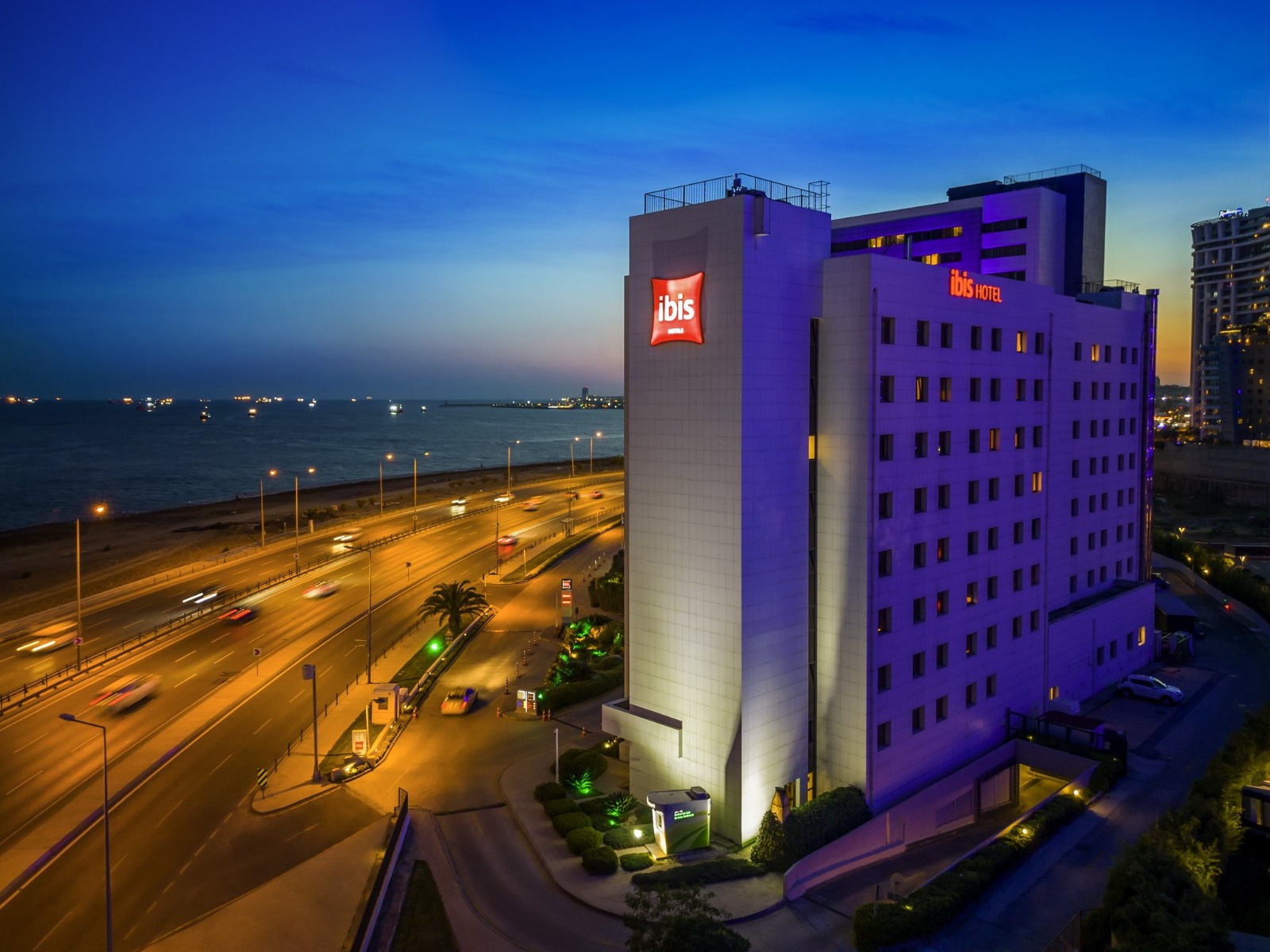 Luxury hotel exterior