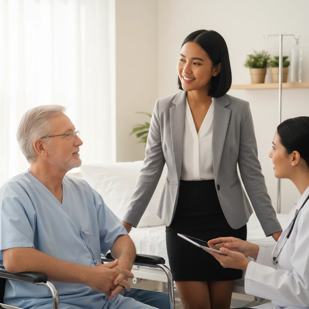 Interpreter assisting a consultation